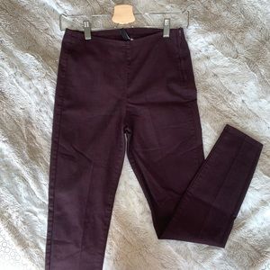 Plum skinny pants